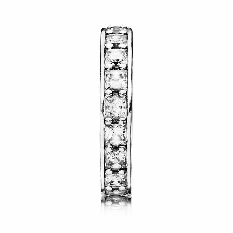 Pandora Infinity Stackable Ring - Sterling Silver/Cubic Zirconia - Canada | DU5452SG